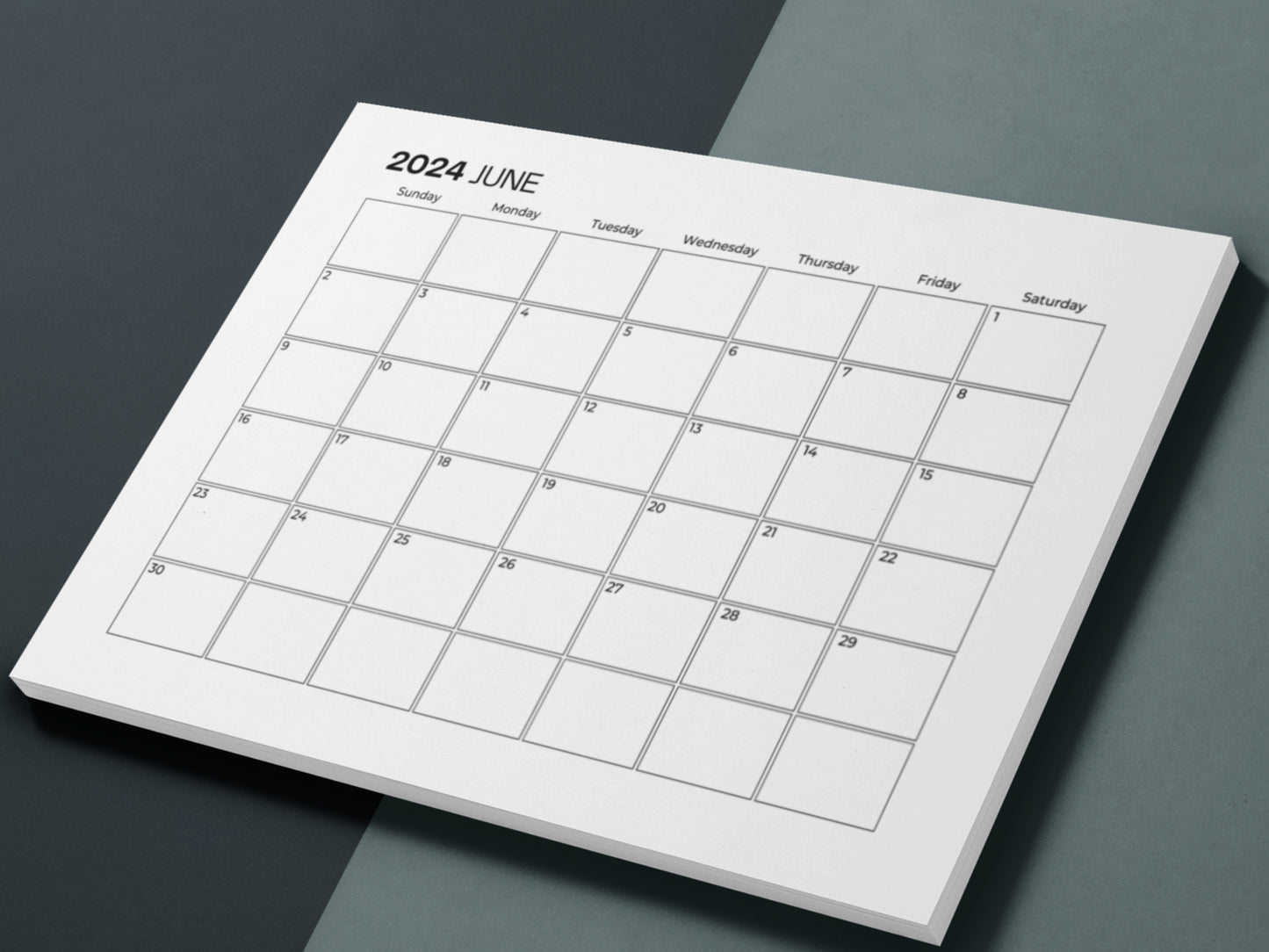 2024 Planner | 2024 Printable Calendar | Minimalist Calendar