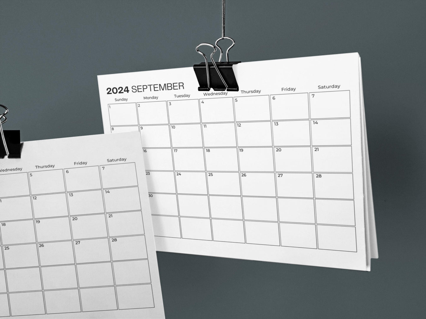 2024 Planner | 2024 Printable Calendar | Minimalist Calendar