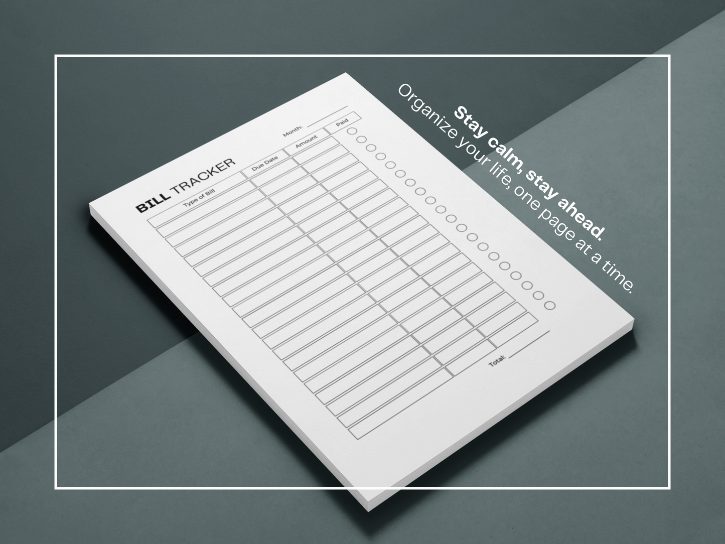 Bill Tracker | Bill Payment Tracker | Finance Tracker