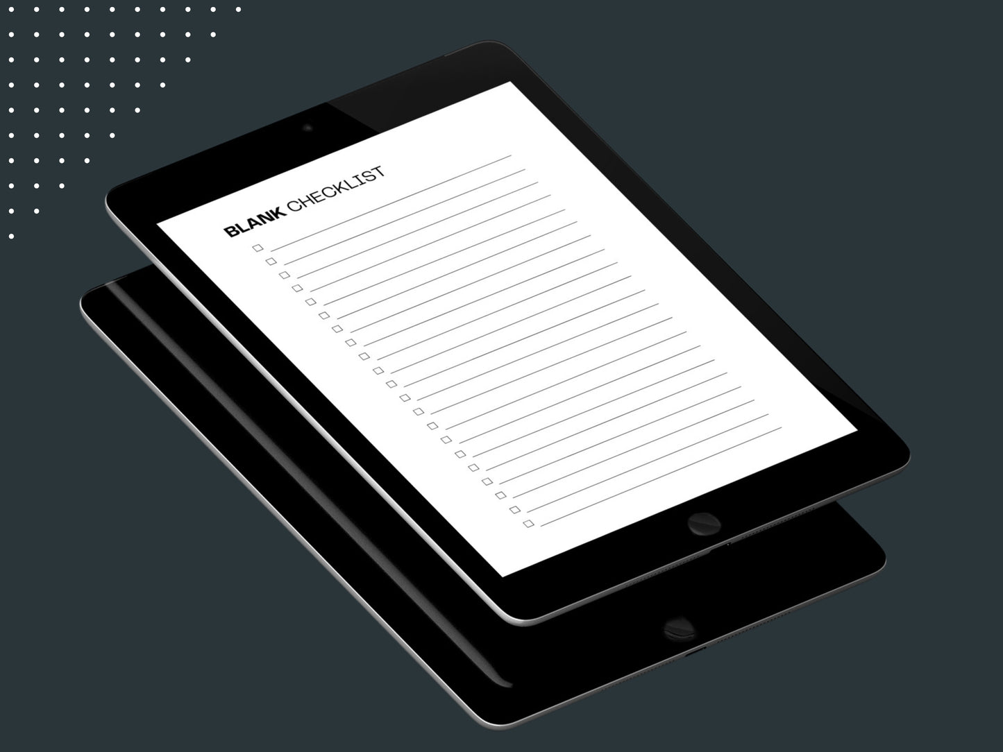 Blank Checklist | Minimalist To Do List | Checklist Planner
