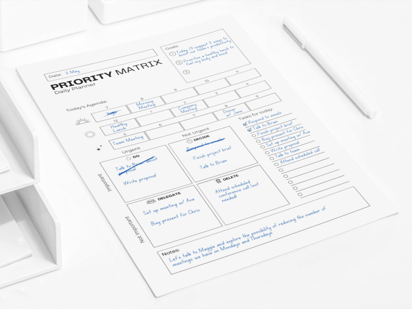 Brain Dump Planner | ADHD Brain Dump Pages | Second Brain Printable