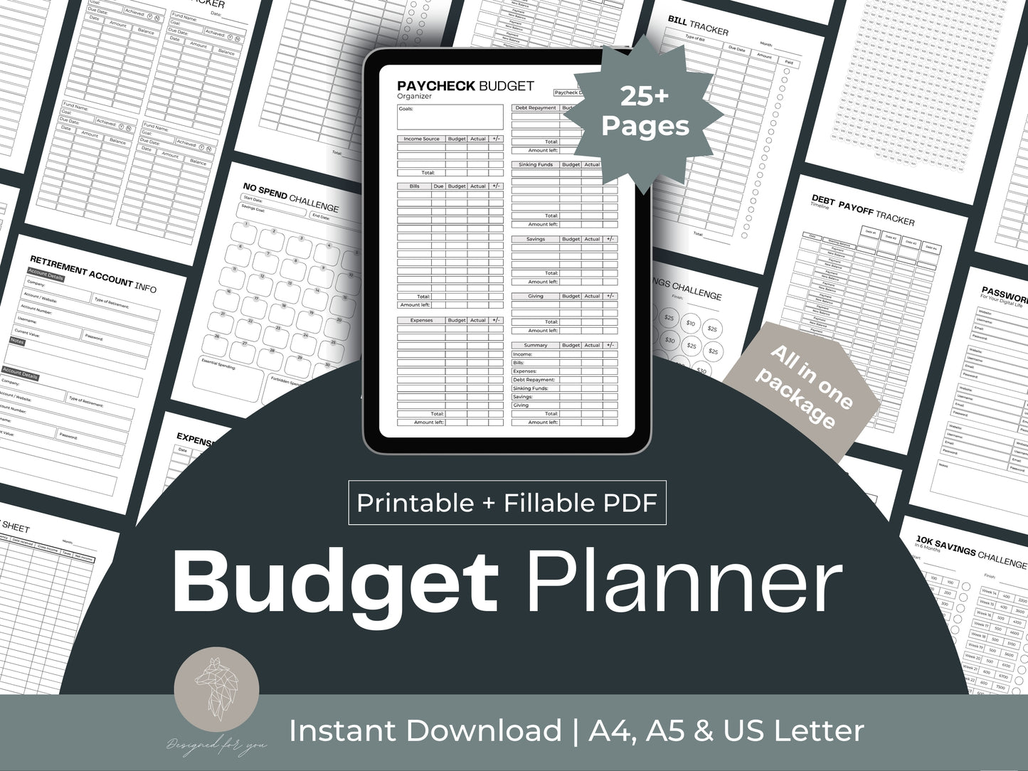 Budget Planner | Budget Template | Printable Weekly Budget