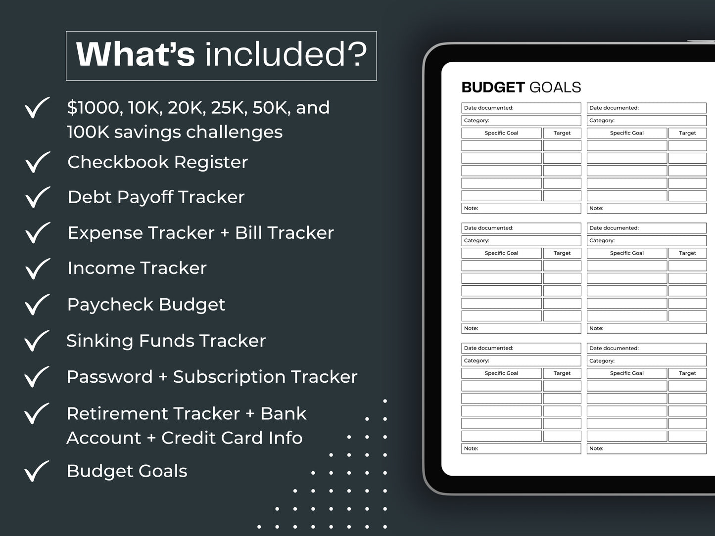 Budget Planner | Budget Template | Printable Weekly Budget