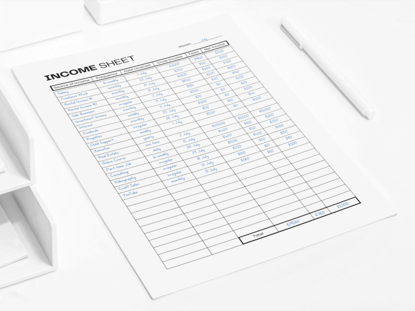 Budget Planner | Budget Template | Printable Weekly Budget