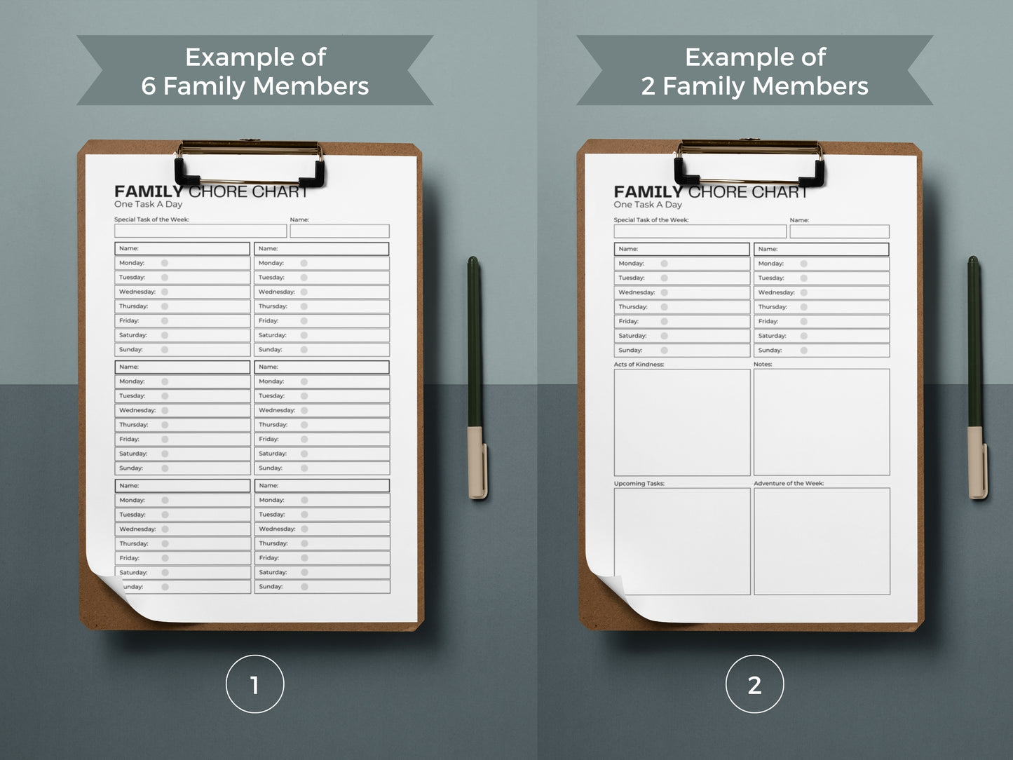 Chore Chart Bundle | Adult Chore Chart | Declutter Checklist