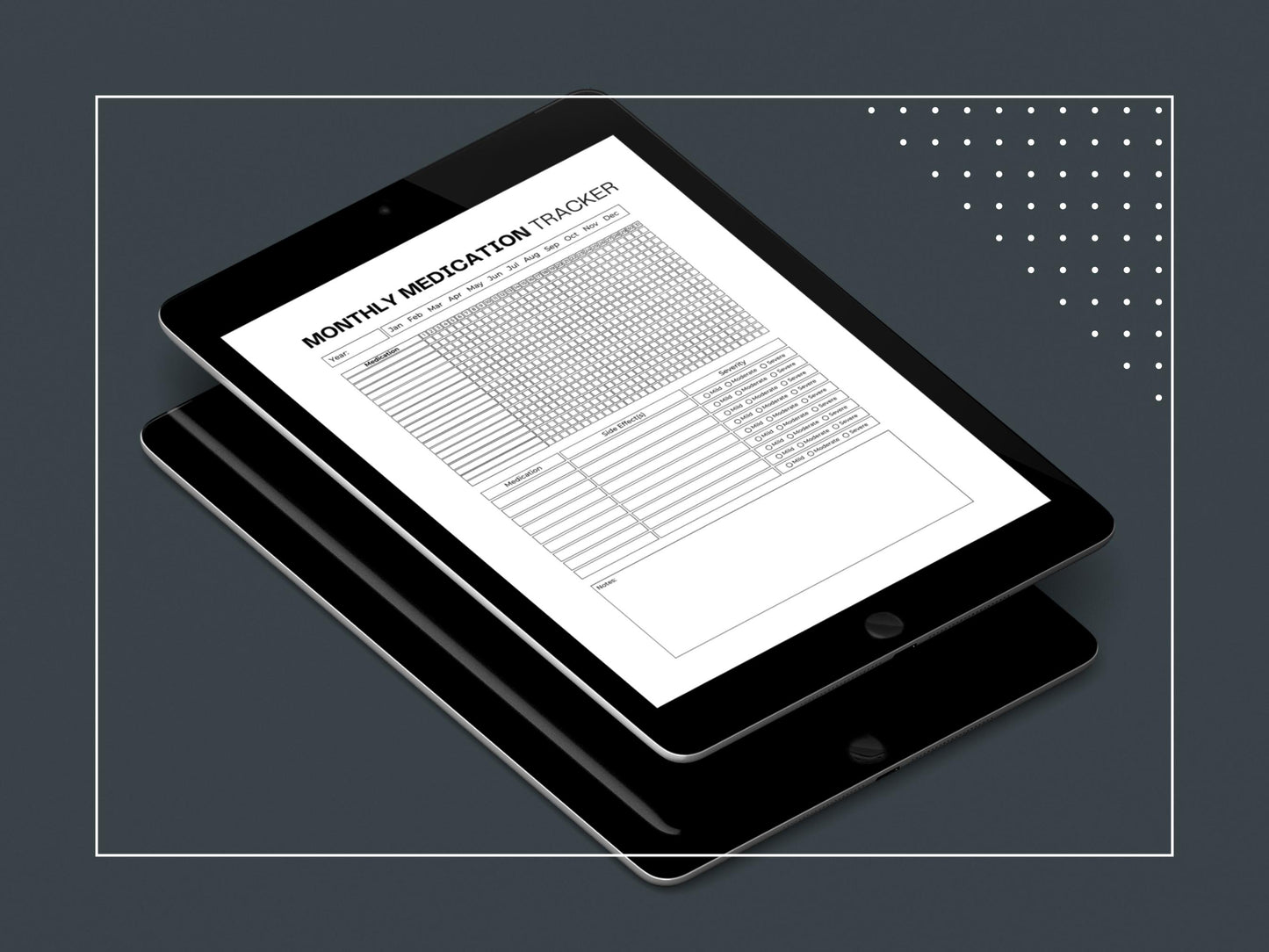 Chronic Illness Tracker | Symptom + Pain + Medication Tracker
