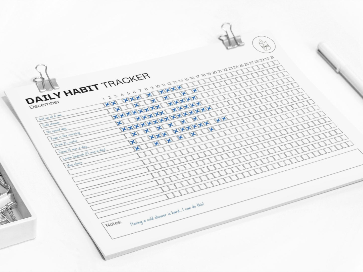 Daily Habit Tracker | To Do List | Routine Checklist