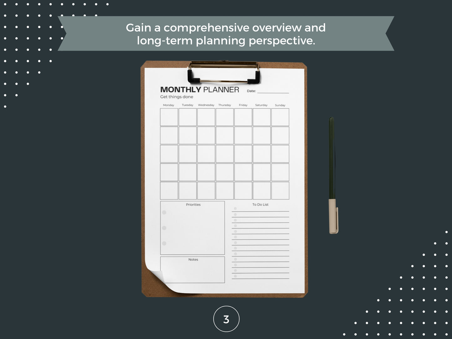 Printable Daily Planner, Weekly Planner, Monthly Planner