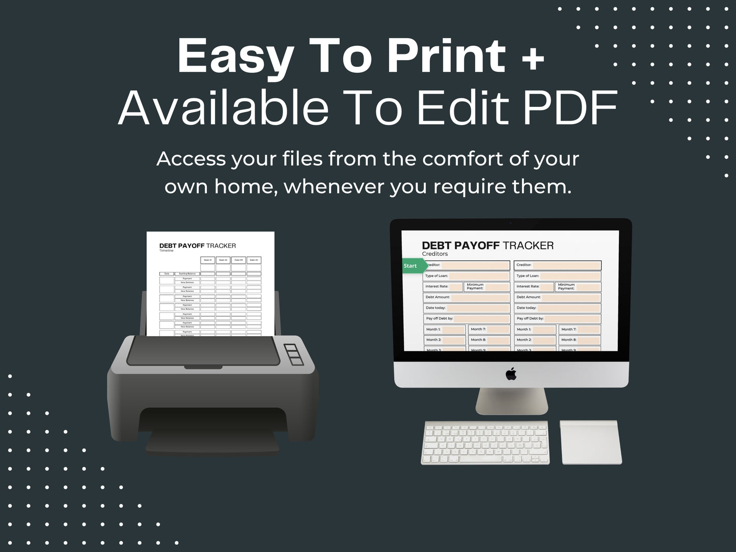 Debt Payoff Tracker | Financial Planner | Budget Planner