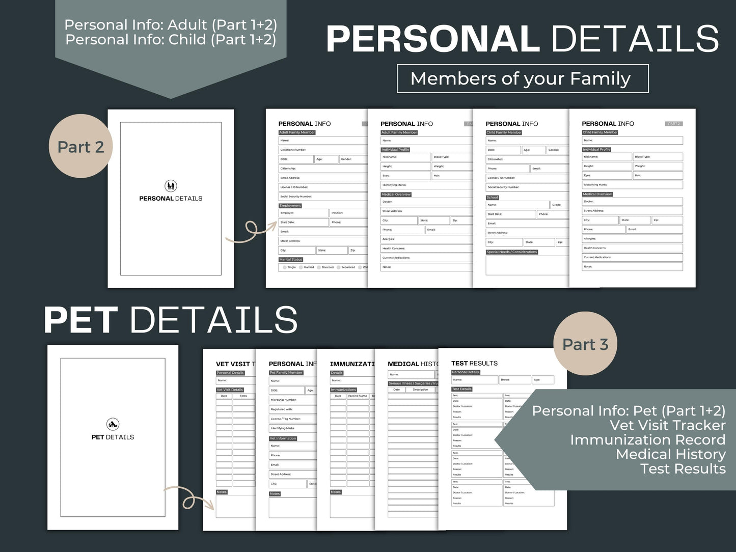 Emergency Binder Printable | Household Organization Binder