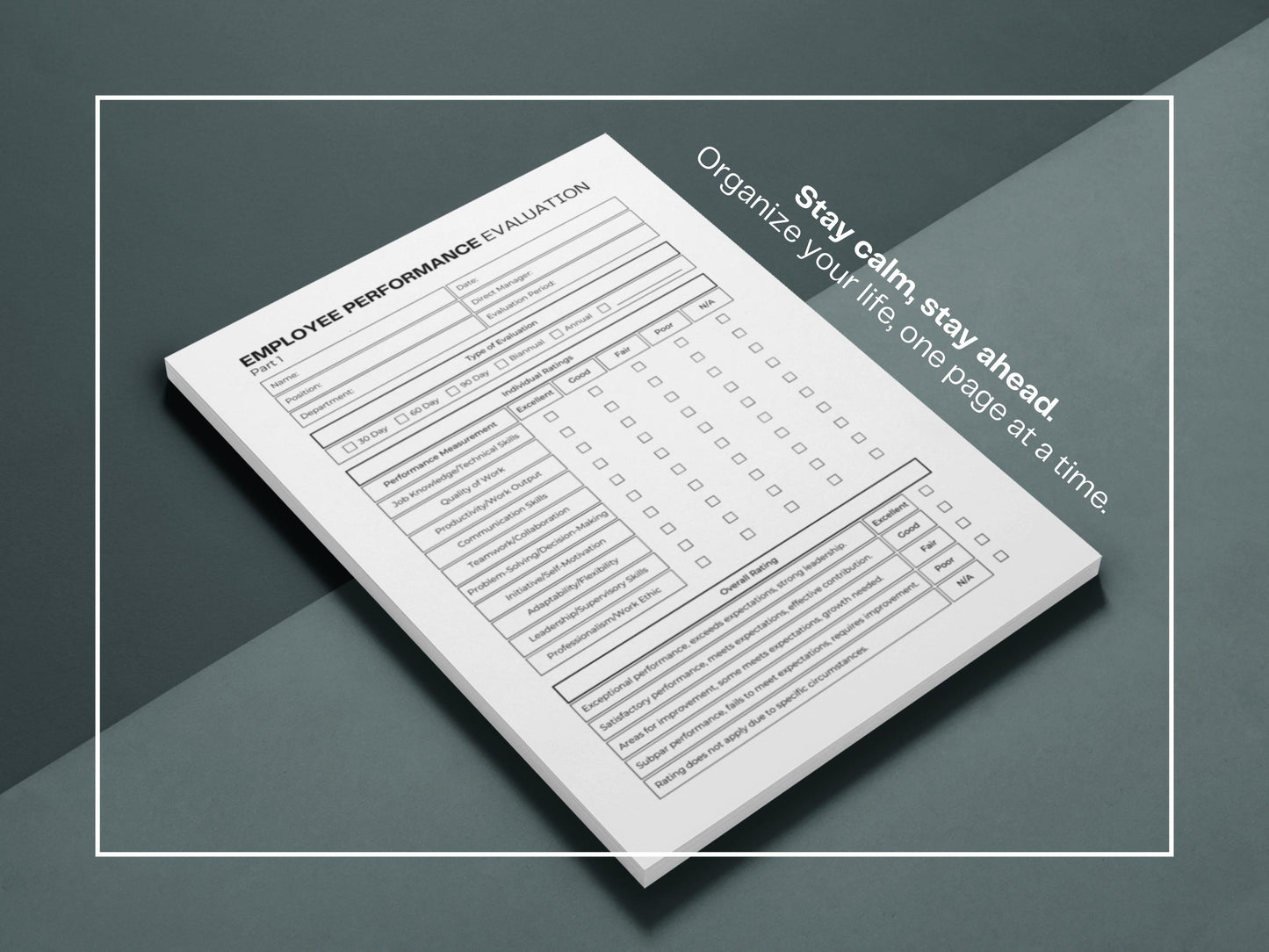 Employee Performance Evaluation | Human Resource Template