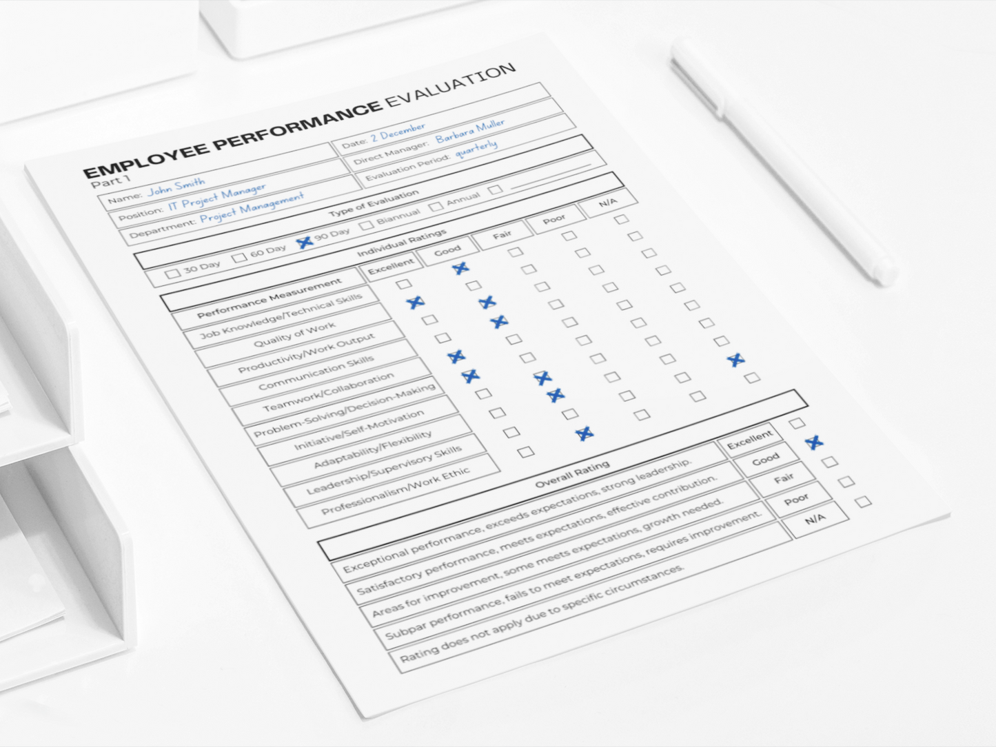 Employee Performance Evaluation | Human Resource Template