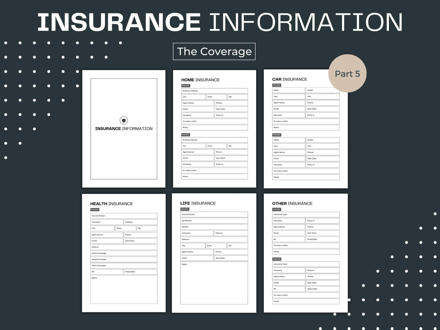 End of Life Planner | After I'm Gone Planner | Just In Case Binder | Life Organizer | What if