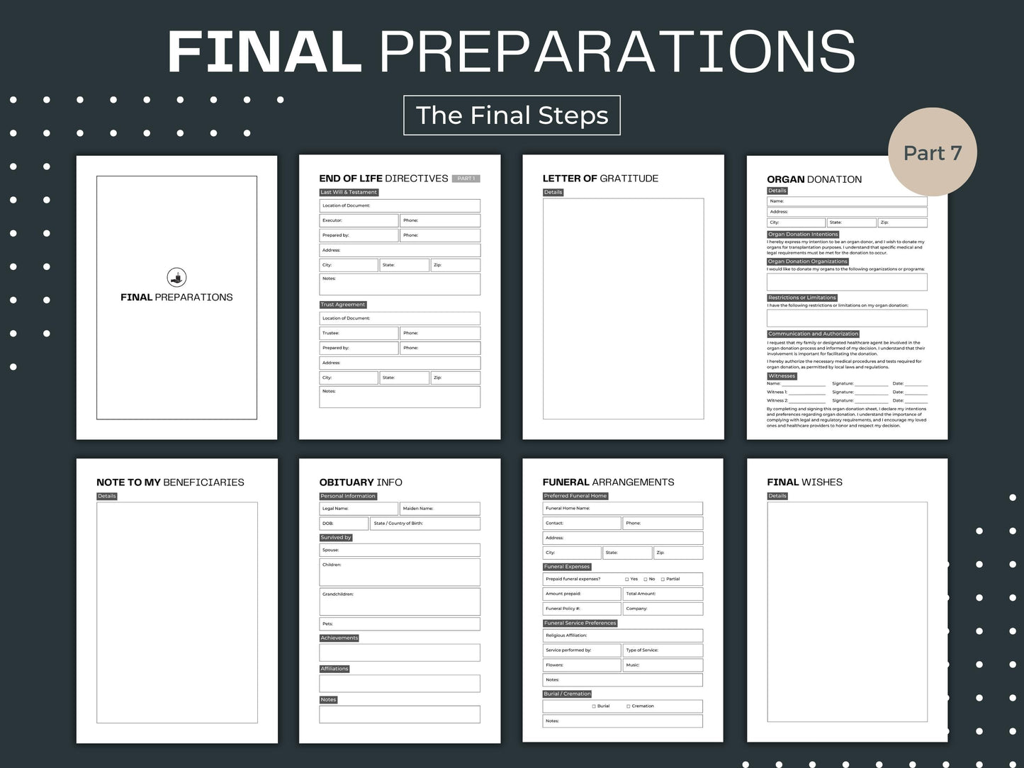 End of Life Planner | After I'm Gone Planner | Just In Case Binder | Life Organizer | What if