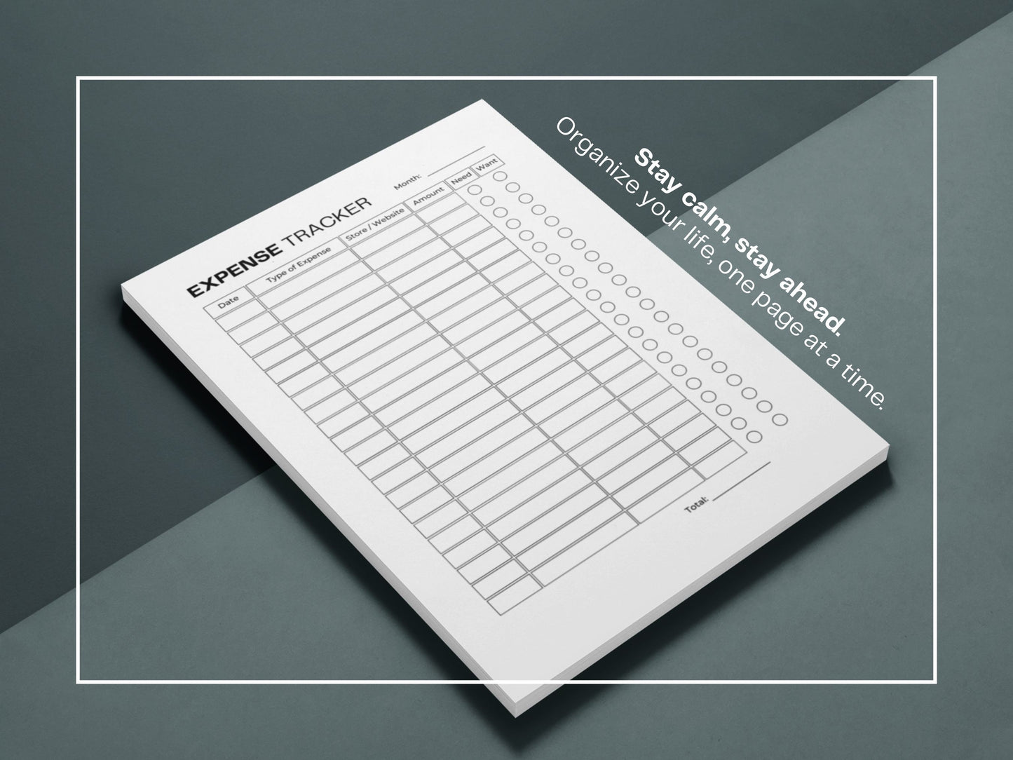 Expense Tracker | Spending Log | Business Expense Tracker