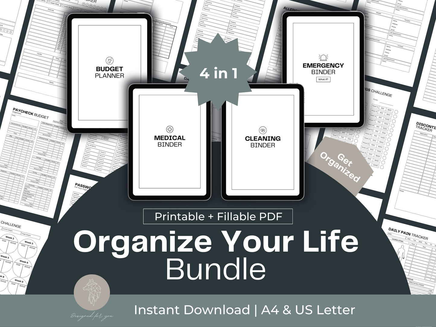 Life Planner | Medical Binder | Emergency Binder | Budget Planner