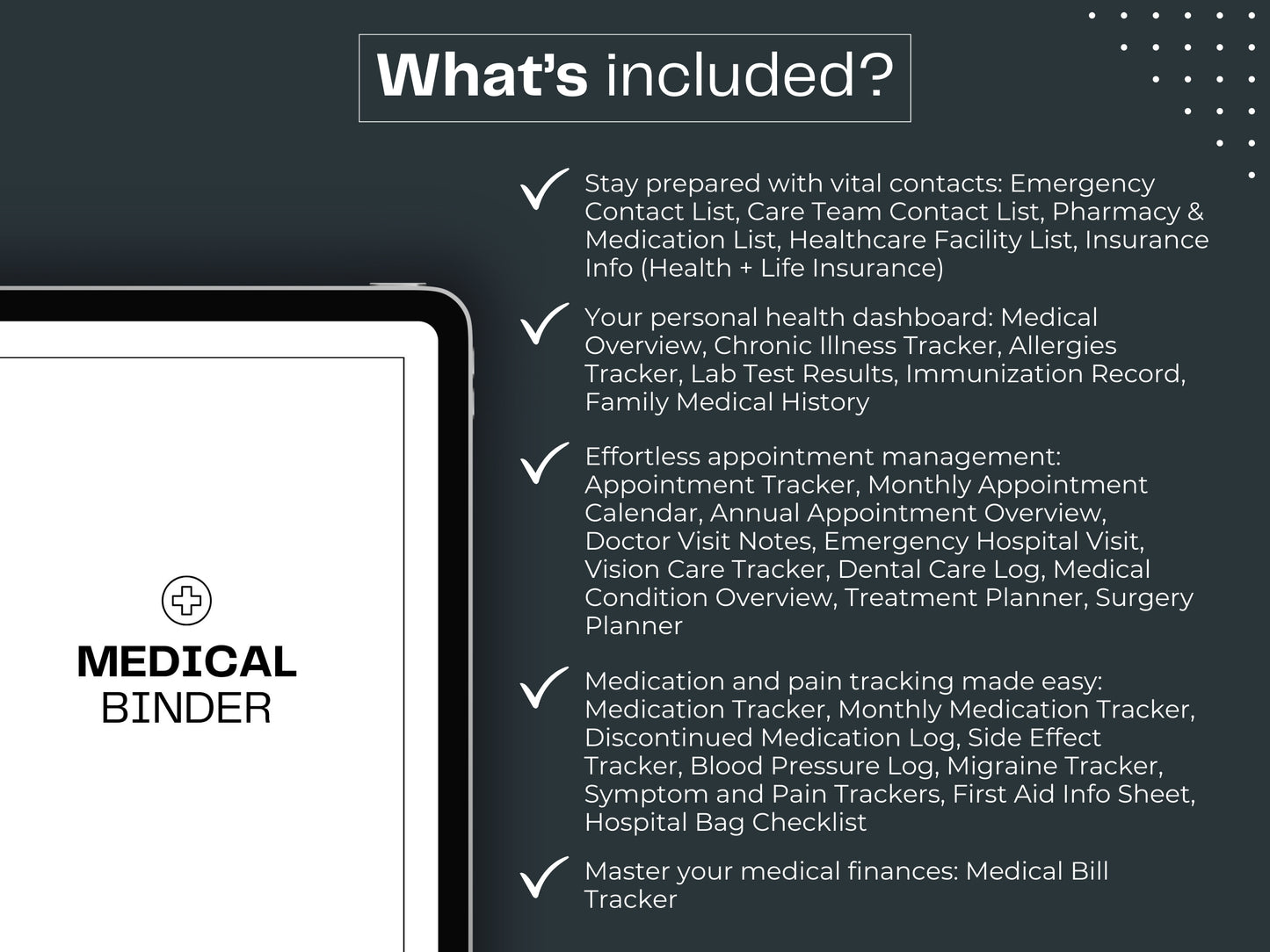 Life Planner | Medical Binder | Emergency Binder | Budget Planner