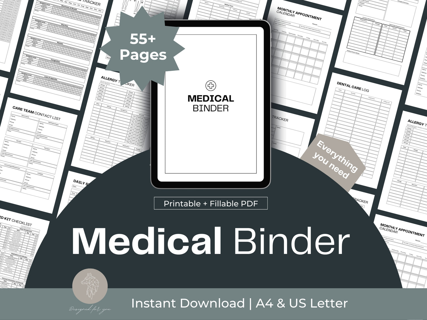 Medical Binder Chronic Illness | Printable Medical Binder