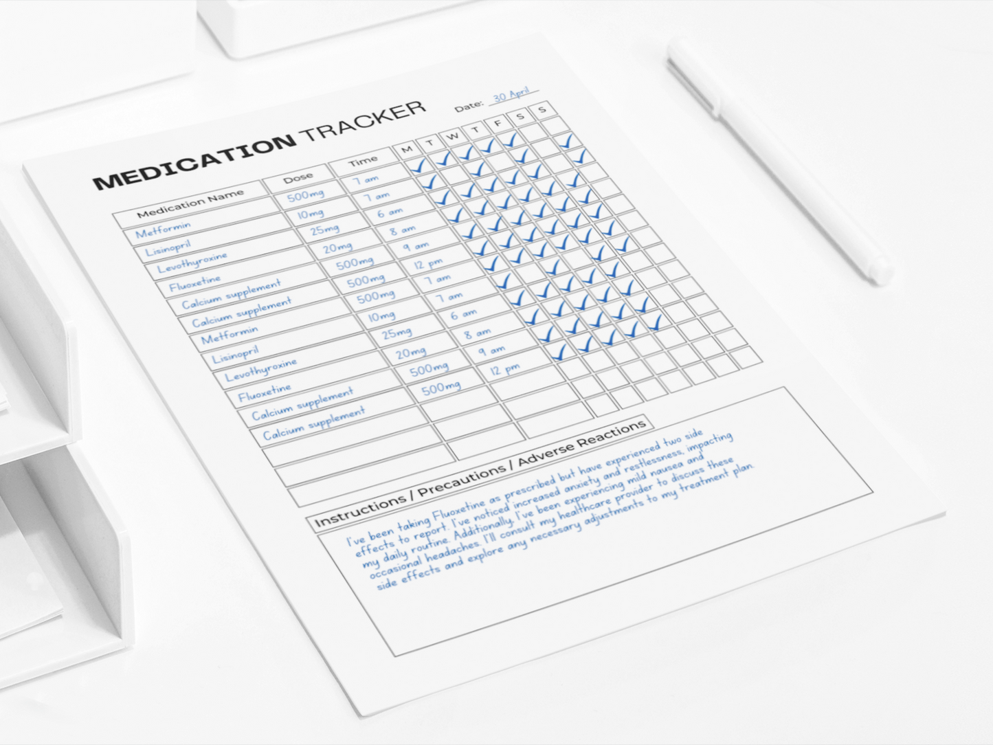 Medication Tracker | Chronic Illness Tracker | Health Planner