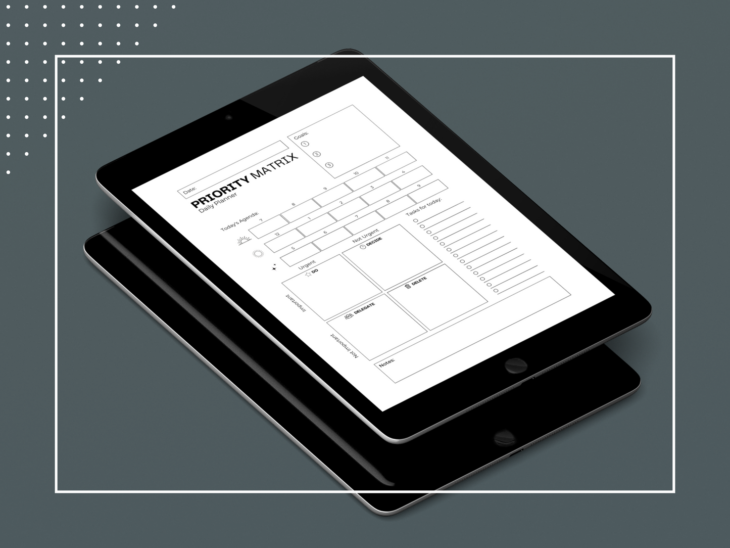 Priority Matrix | Eisenhower Matrix | Productivity Planner