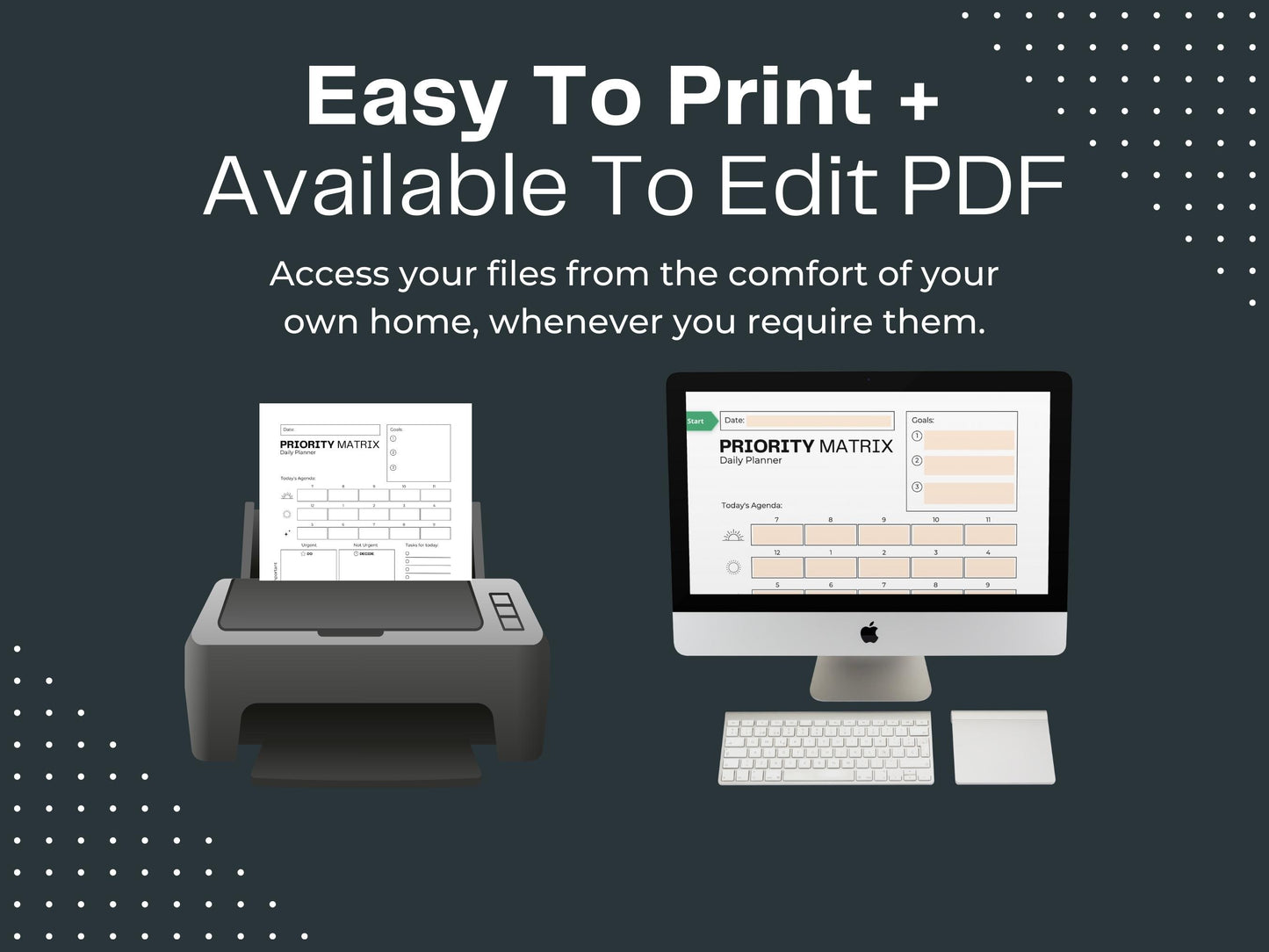 Priority Matrix | Eisenhower Matrix | Productivity Planner