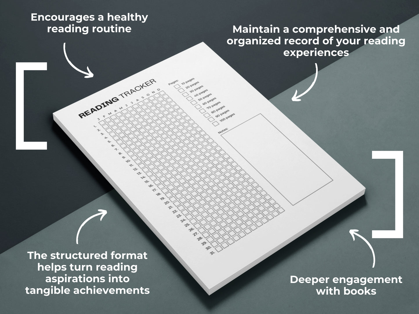 Reading Journal Bundle | Reading Tracker | Book Reading Planner