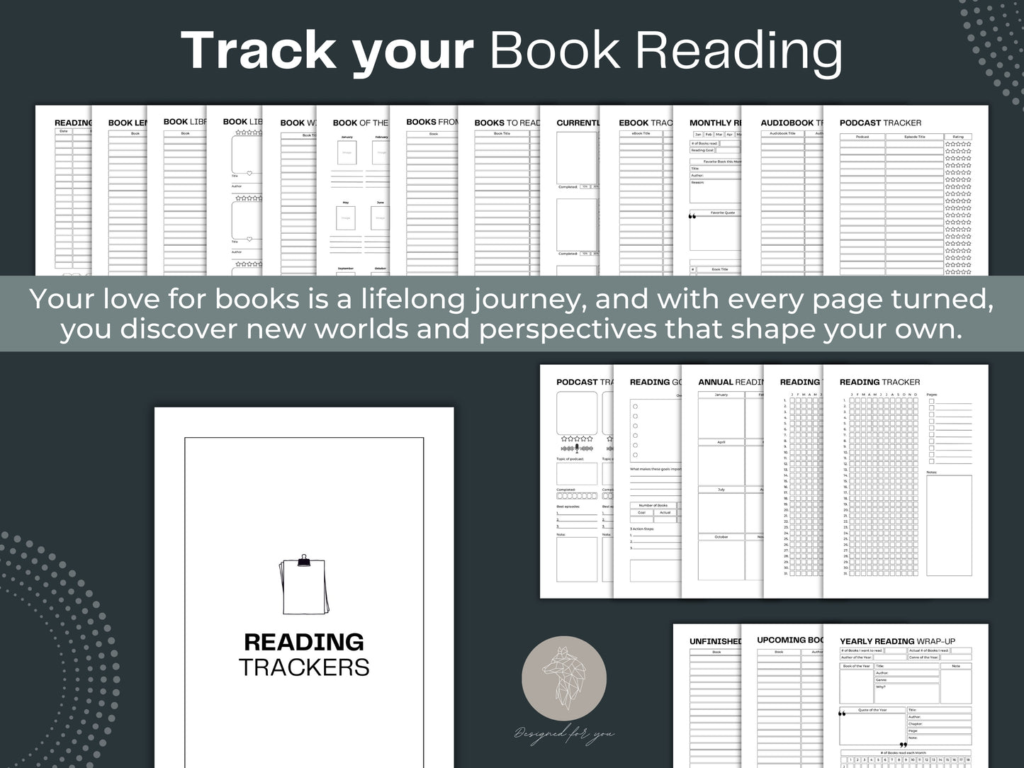 Reading Journal Bundle | Reading Tracker | Book Reading Planner