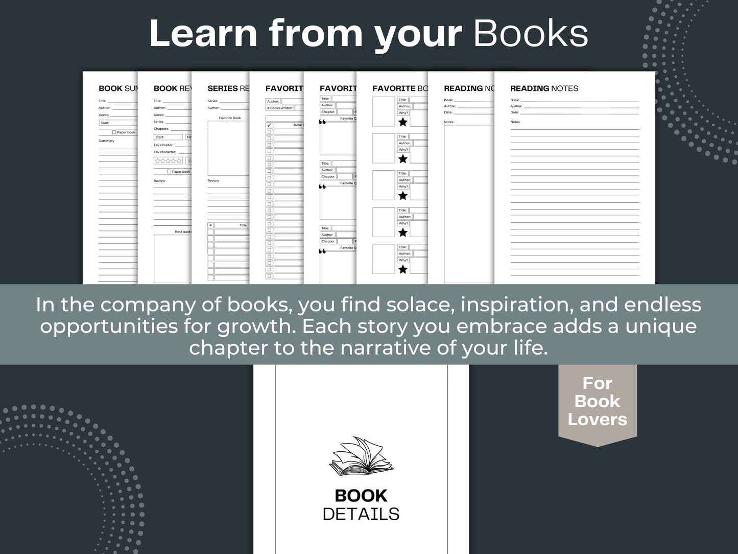 Reading Journal Bundle | Reading Tracker | Book Reading Planner