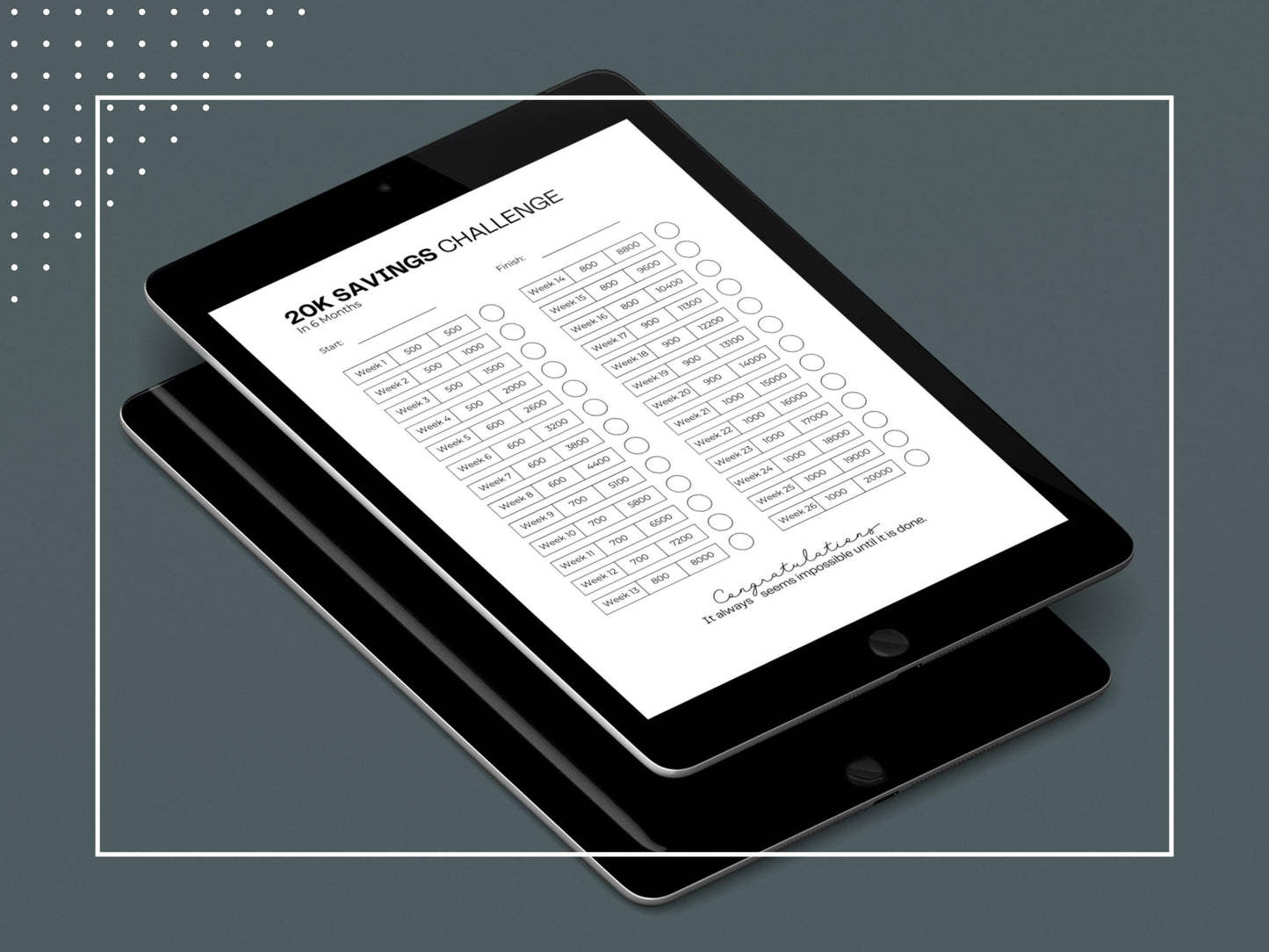 Starter Finance Bundle | Money Savings Challenge | Finance Planner