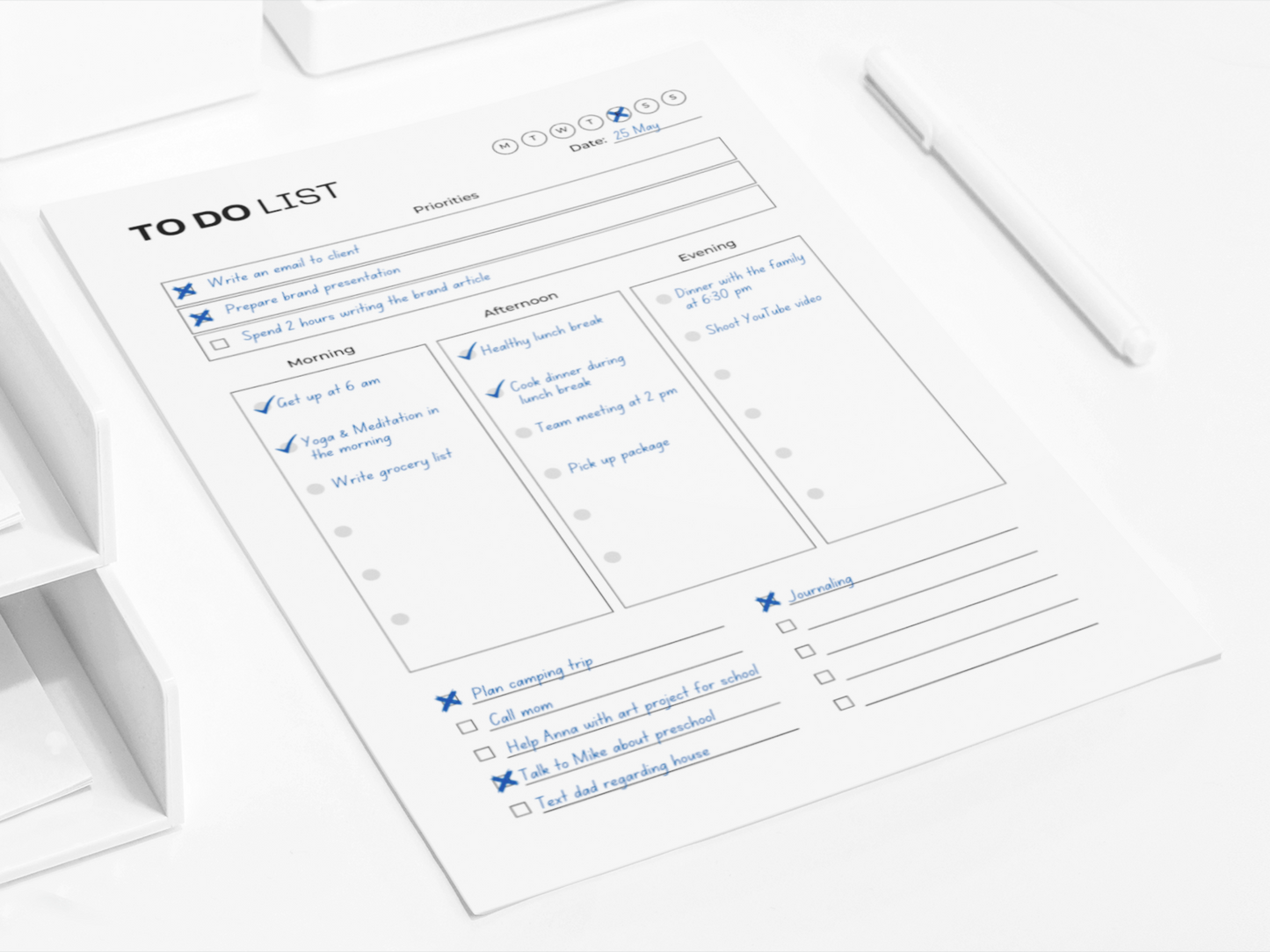 To Do List Printable | Daily Planner | To Do Checklist