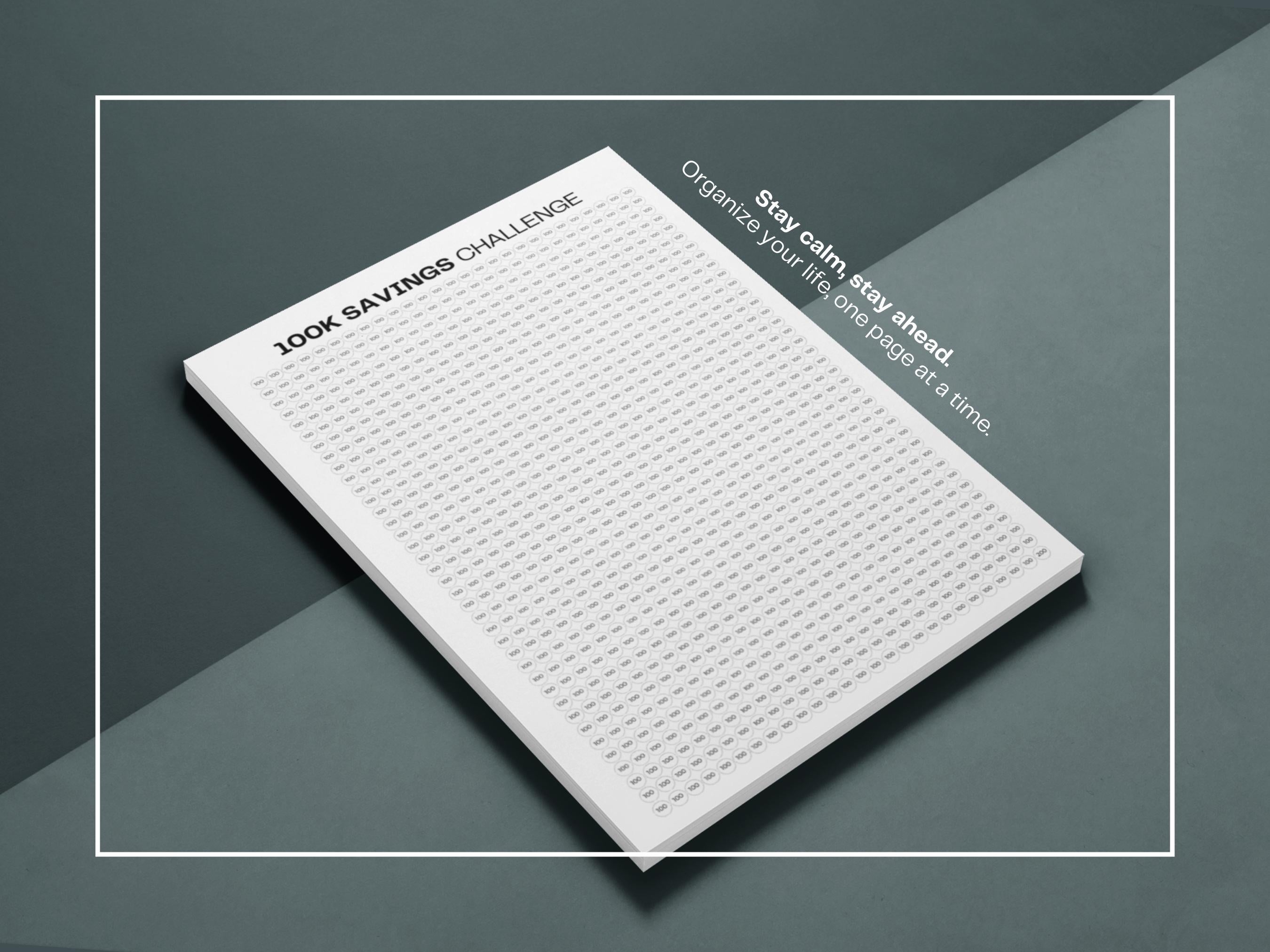 100K Savings Challenge | Envelope Savings Challenge – Nordic