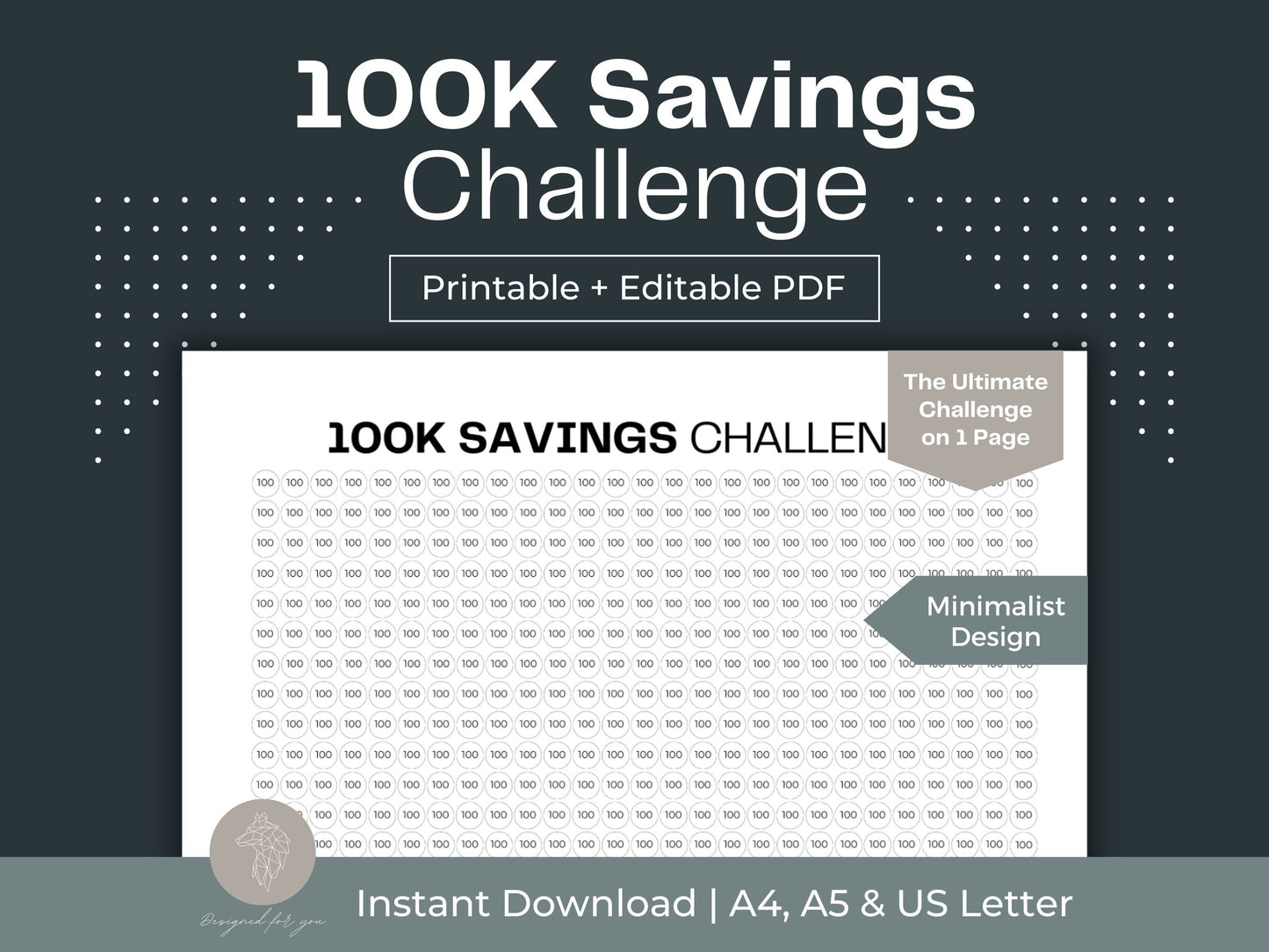 100K Savings Challenge | Envelope Savings Challenge