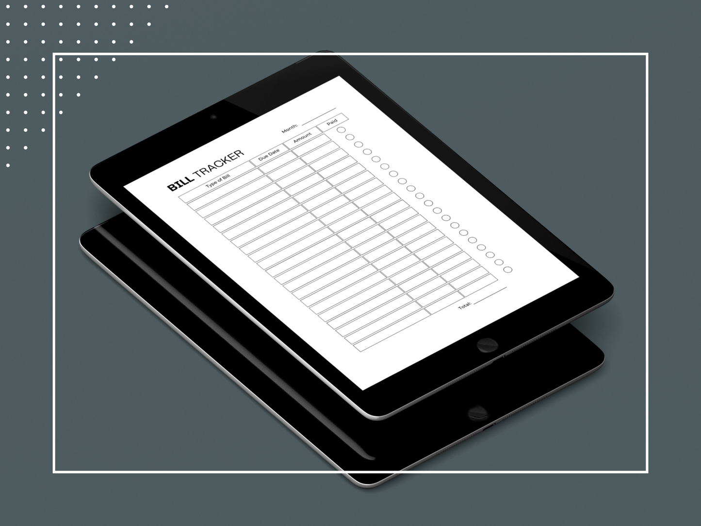 Bill Tracker | Bill Payment Tracker | Finance Tracker