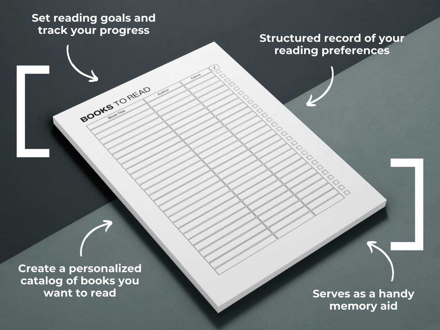 Books To Read List | Book Tracker | Book Journal | Reading Log