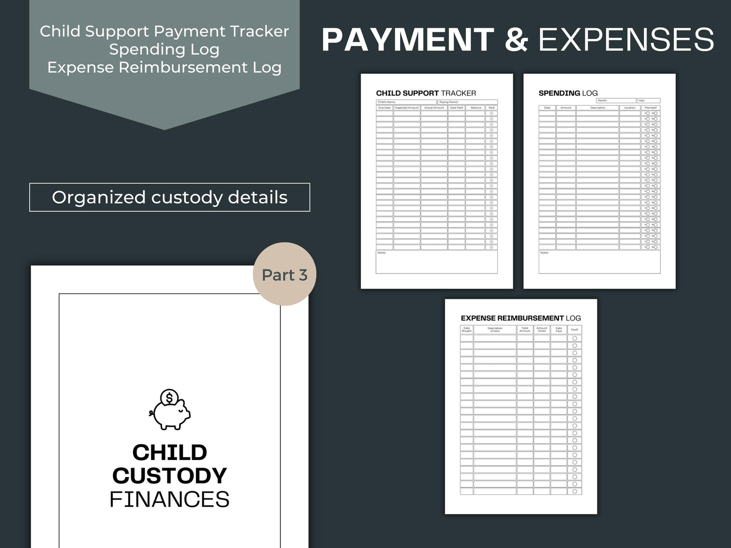 Child Custody Binder | Co-Parenting Planner