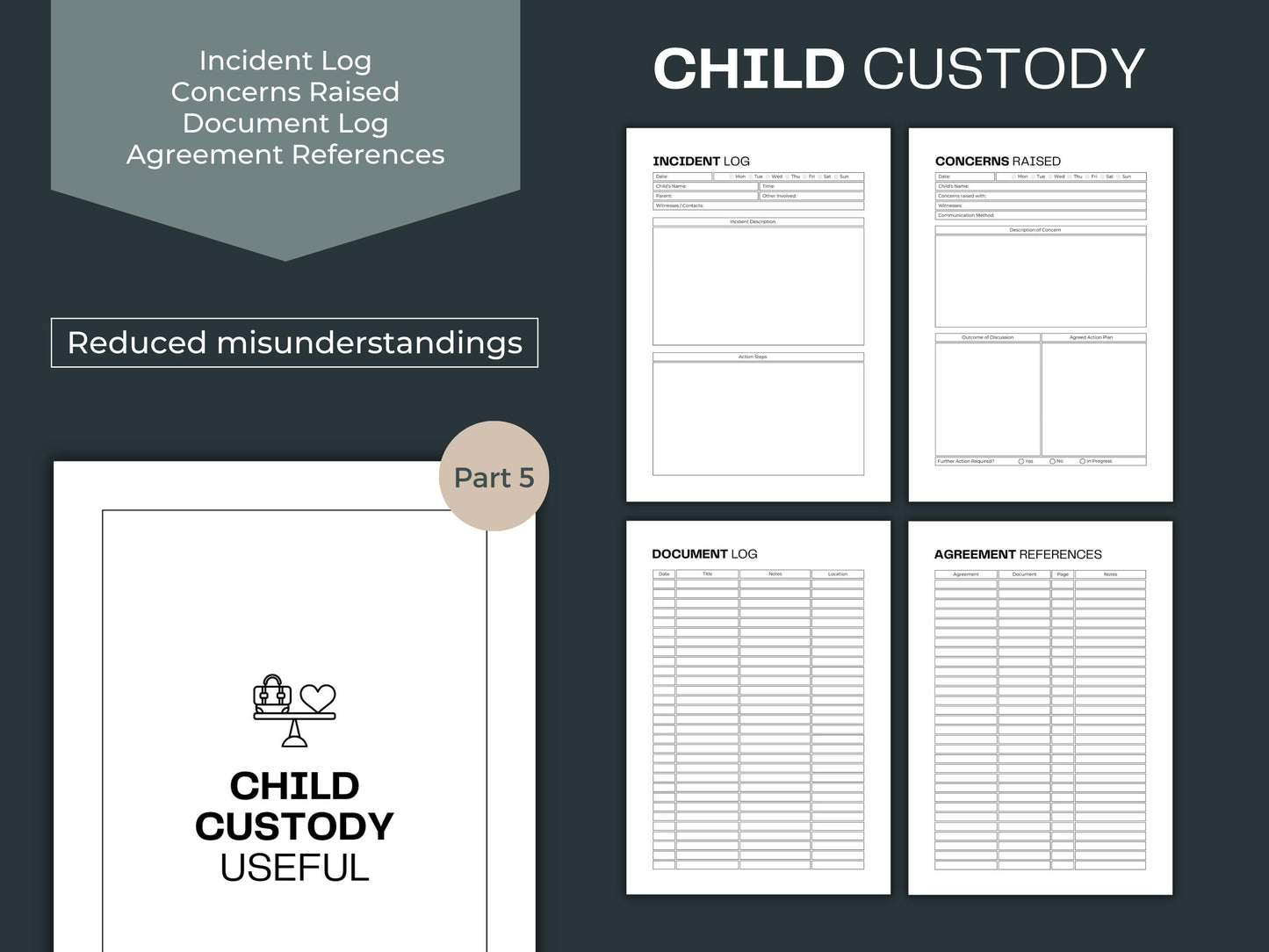 Child Custody Binder | Co-Parenting Planner