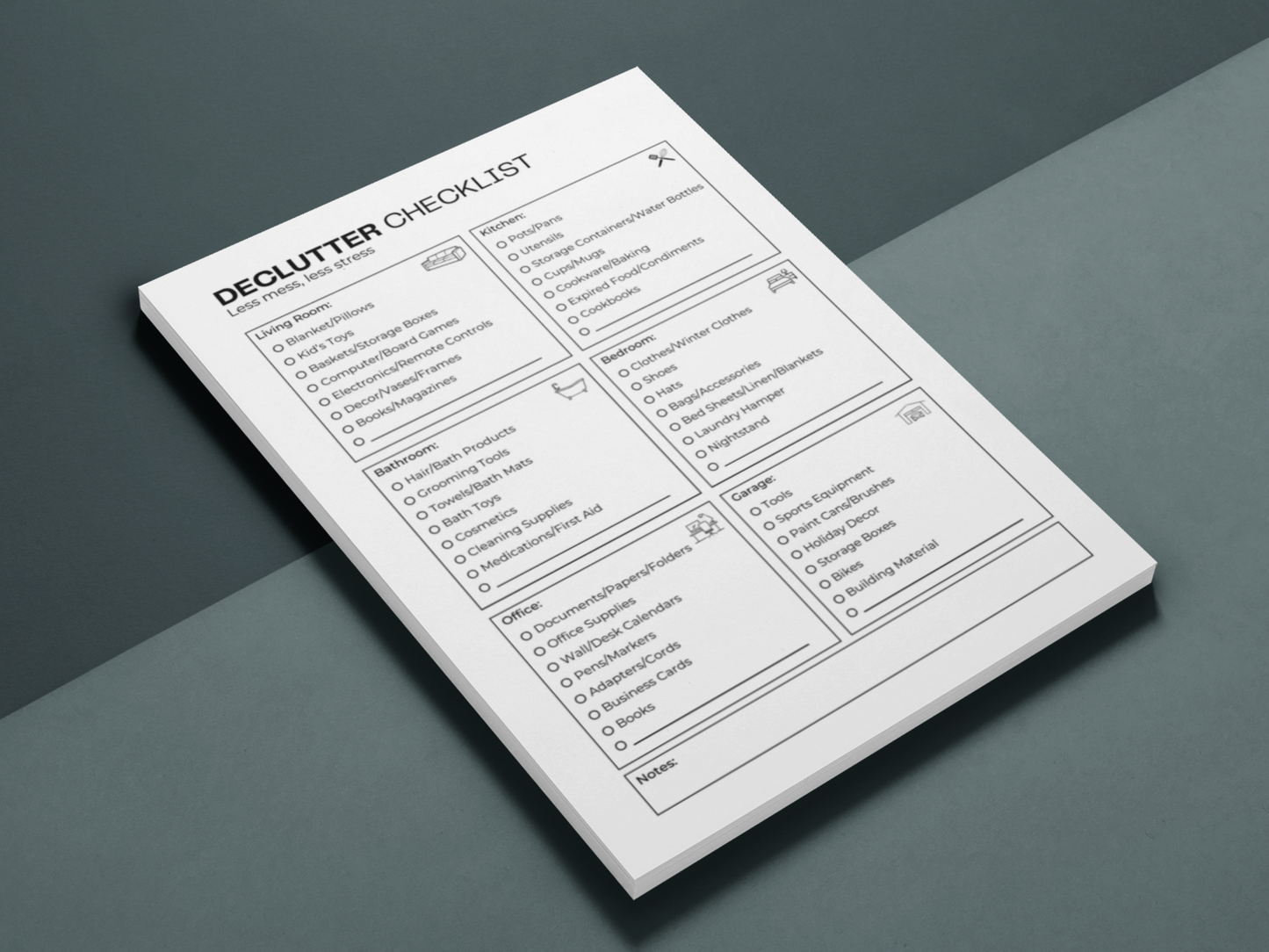 Declutter Checklist | ADHD Decluttering | Home Cleaning