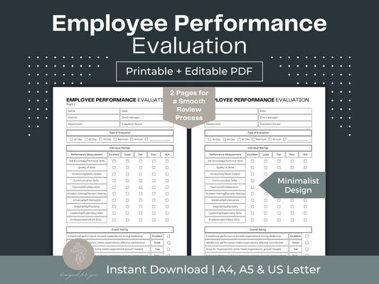 Employee Performance Evaluation | Human Resource Template