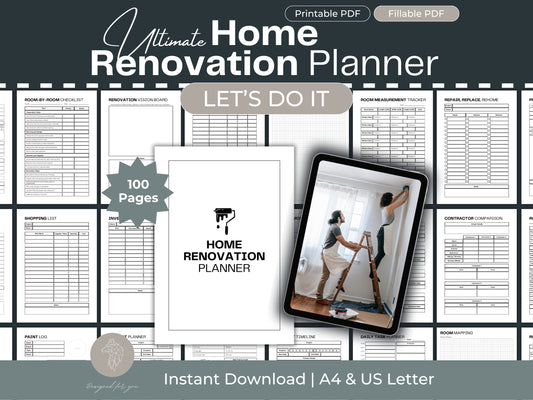 Home Renovation Planner | Home Improvement | Home Project Planner