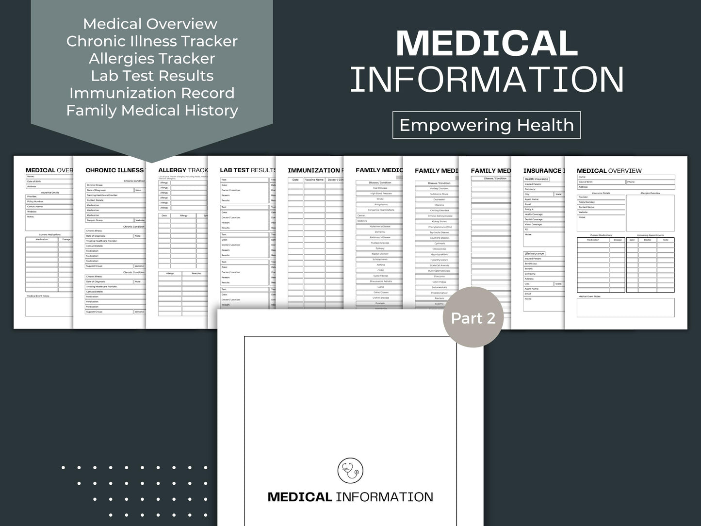 Medical Binder | Medical Planner | Health Binder