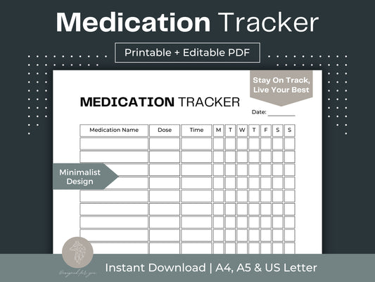 Medication Tracker | Chronic Illness Tracker | Health Planner