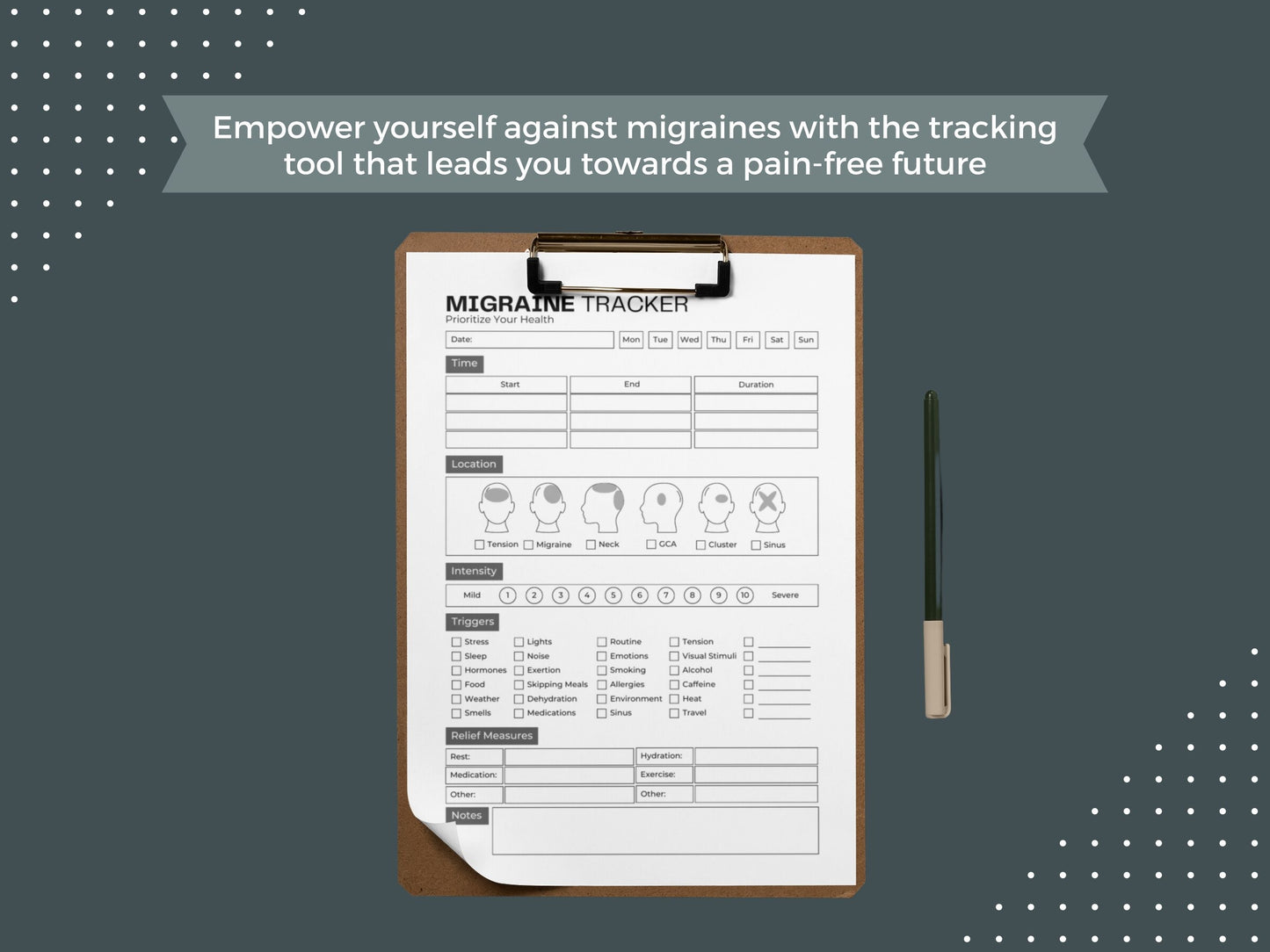 Migraine Tracker | Headache Tracker | Health Planner