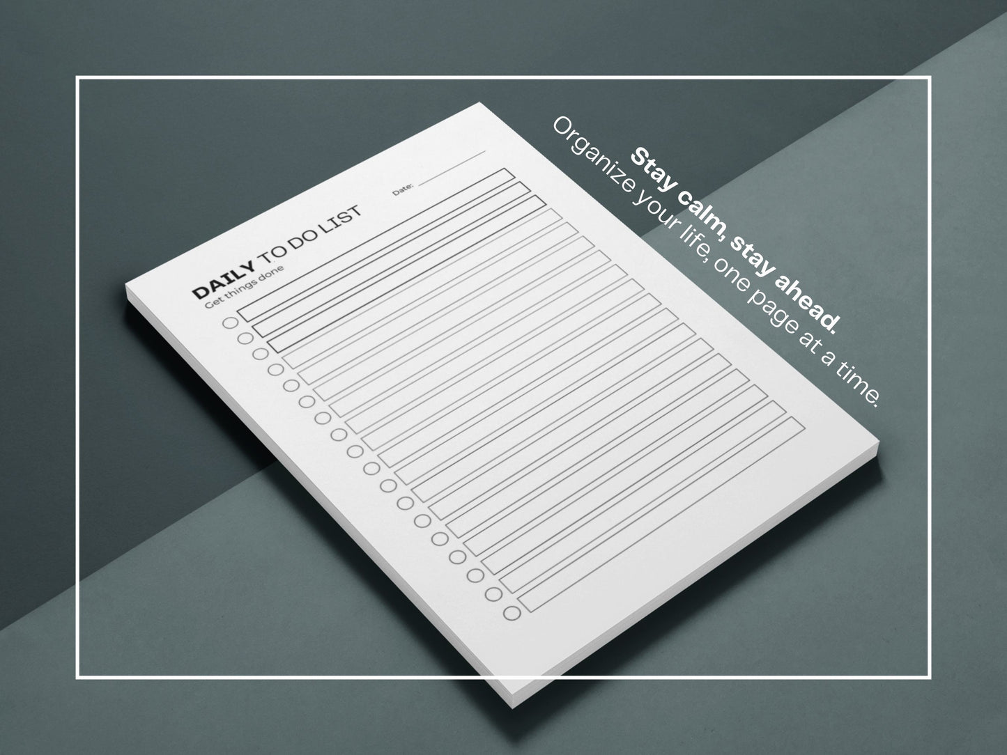 Minimal To Do List | Productivity Planner | Daily To Do List