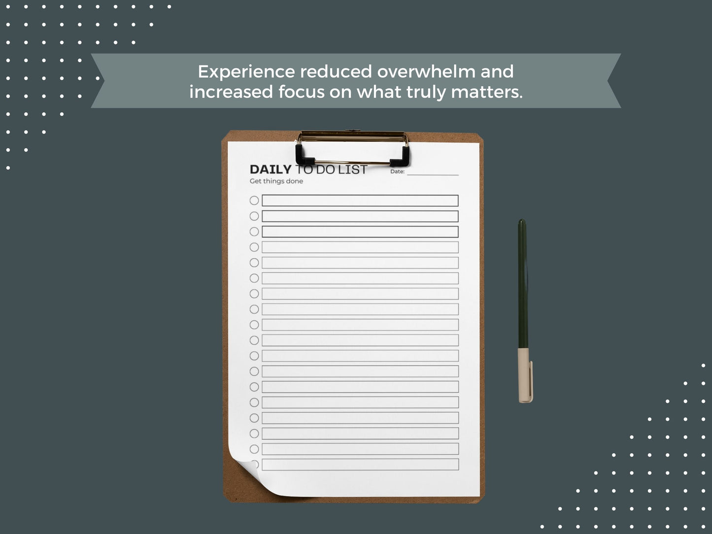 Minimal To Do List | Productivity Planner | Daily To Do List