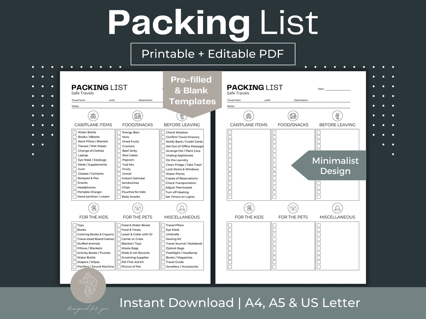 Packing List | Travel To Do List | Packing Checklist