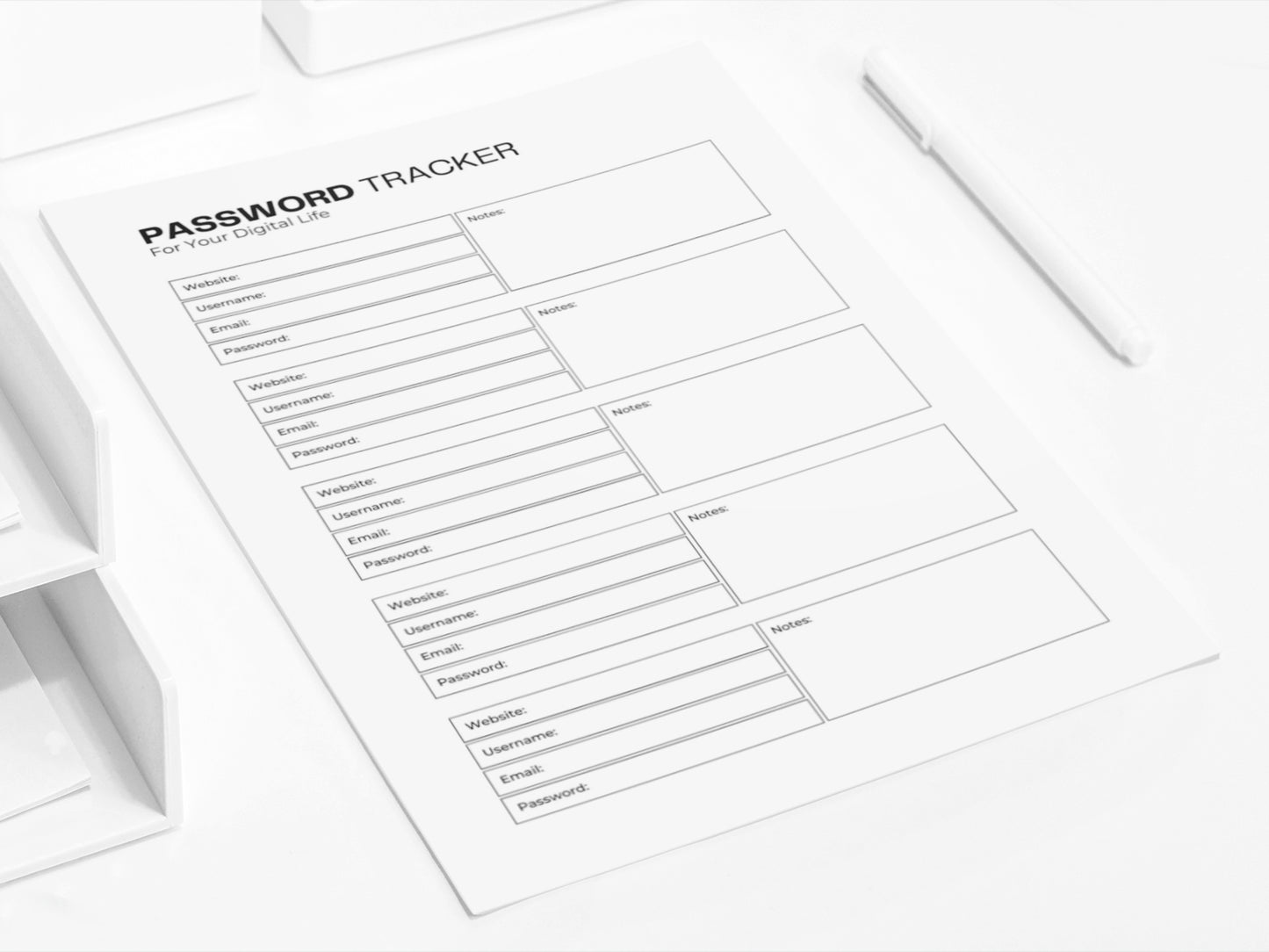 Password Tracker | Password Keeper | Internet Passwords