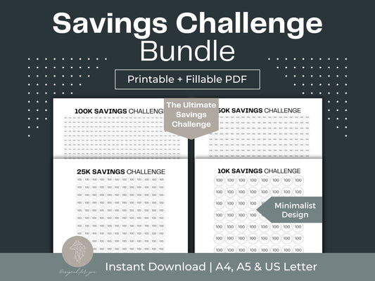 Savings Challenge Bundle | Savings Challenge Printable