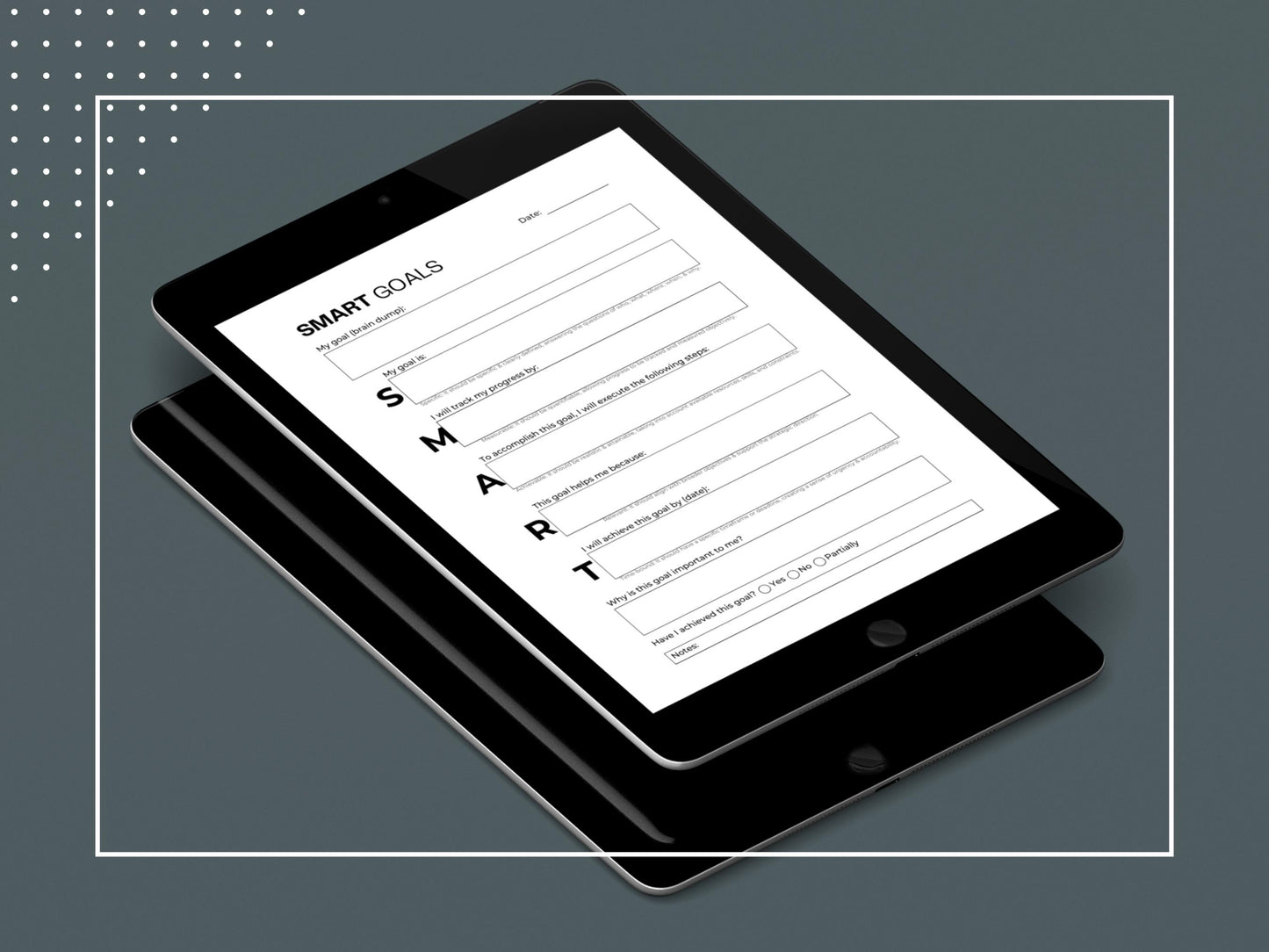 SMART Goals Worksheet | New Year Resolution | Top Goals