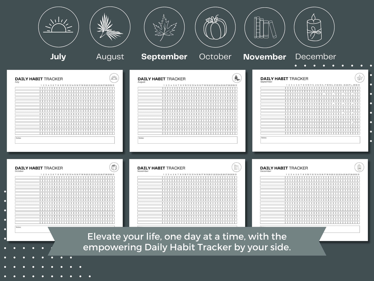 Starter Productivity Bundle | Productivity Planner | Habit Tracker