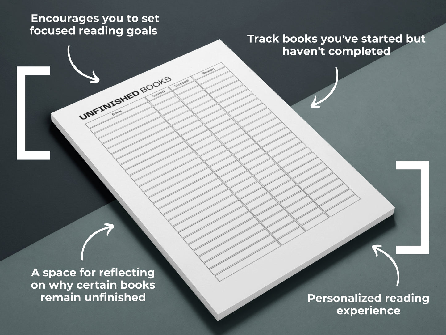 Unfinished Books | Reading Planner Insert | Book Planner